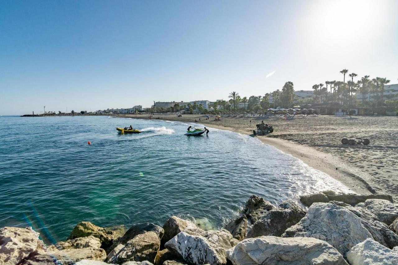 Pr45- Beach Front Apartment Puerto Banus Marbella Eksteriør billede